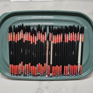 35 Duel Ended EyeLash & Angled Brow Makeup Brushes